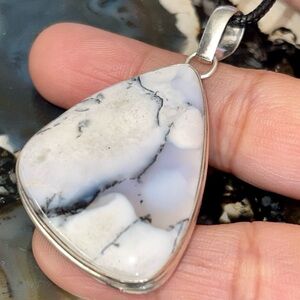 Dendritic Agate Pendant 2"